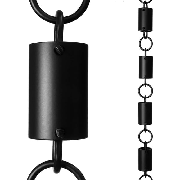 Cadena de Lluvia Monarch 260 cm Cilíndrica Negra