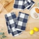 thumbnail image 5 of Juego de 4 paños de cocina, 100% algodón, 33 x 71 cm, paños de cocina suaves, paños de cocina absorbentes, paños de cocina, paños de limpieza de paños de cocina con estampado de cuadros sin pelusa, az, 5 of 6