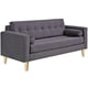 thumbnail image 2 of Sofa Retro 3C Felpa 05 Gris, 2 of 6