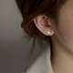 thumbnail image 3 of Aros Plata Diseño Luna y Estrella, 3 of 5