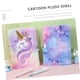 thumbnail image 4 of Diario con candado, regalos para niñas, diario para niñas, regalos para viajes de niñas, adorable diario de peluche con diseño de unicornio para niñas, cuaderno de peluche, adorable bloc de notas de p, 4 of 7