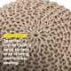 thumbnail image 4 of Puf Otomano Sweet Home Collection 51 cm x 36 cm Taupe, 4 of 7