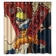 thumbnail image 1 of Cortina de ducha con diseño de dibujos animados de anime, juego de cortina de baño con ganchos, tamaño 66 x 72 pulgadas, 1 of 3