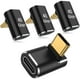 thumbnail image 1 of Adaptador USB C Auvipal Ángulo Recto 90 Grados Paquete 4 Negro, 1 of 3