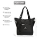 thumbnail image 2 of Bolso adidas All Me Black con múltiples bolsillos, 2 of 6