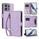 thumbnail image 1 of Funda Cartera Mariposa para [Motorola Edge 50 Pro 5G] con Soporte y Cremallera Morado claro, 1 of 6