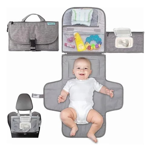 Cambiador Mudador Pañales Bebé Plegable Portatil Impermeable