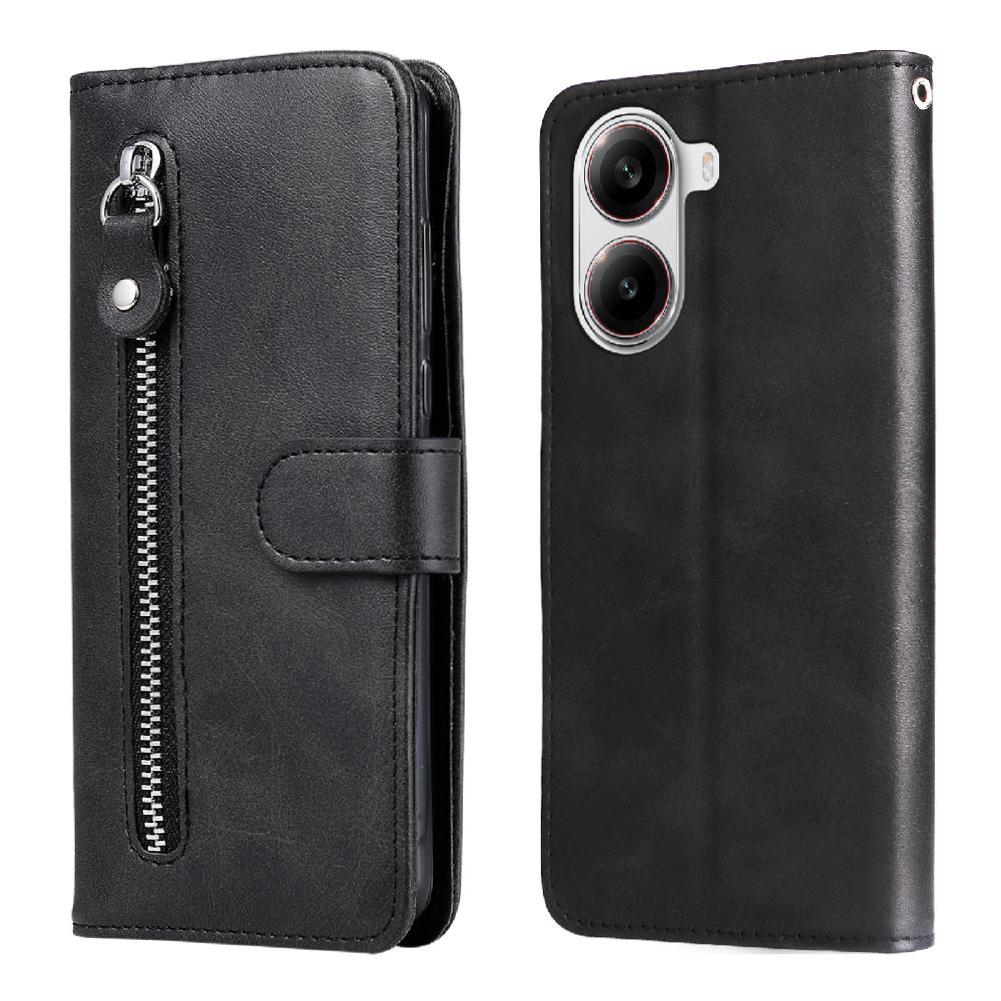 Gangxun - Funda Con Cremallera Para Xiaomi Poco X7 Pro, Carcasa Cartera De Cuero Pu Con Soporte Y Tarjetero