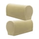 thumbnail image 1 of 1 Par De Fundas Protectoras Para Reposabrazos De Sofá Y Muebles A Cuadros De Franela, Color Beige, 1 of 4