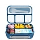 thumbnail image 3 of 1pc 4-Compartment Bento Lunch Box - Microwave, Dishwasher, and Freezer Safe - Perfect for Back to School and On-the-Go Meals, 3 of 3