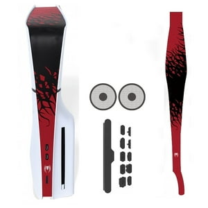 Funda Protectora Antipolvo Aaronmei Para Consola Ps5 Slim Rojo Negro