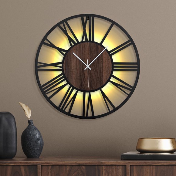 Reloj de pared Mee 2ou 51 cm con sensor de voz y luz – Silencioso