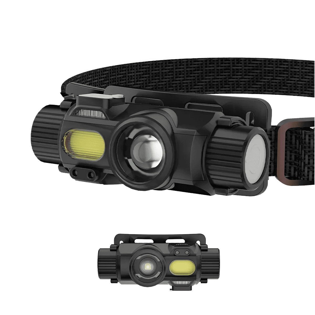 Genérico - Linterna Frontal Recarga,faro Usb Xpg Cob 6000 Lm Con Sensor