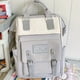 thumbnail image 1 of Stylish Preppy Color Contrast Tote Backpack: Perfect for School, Work & Travel!, 1 of 5