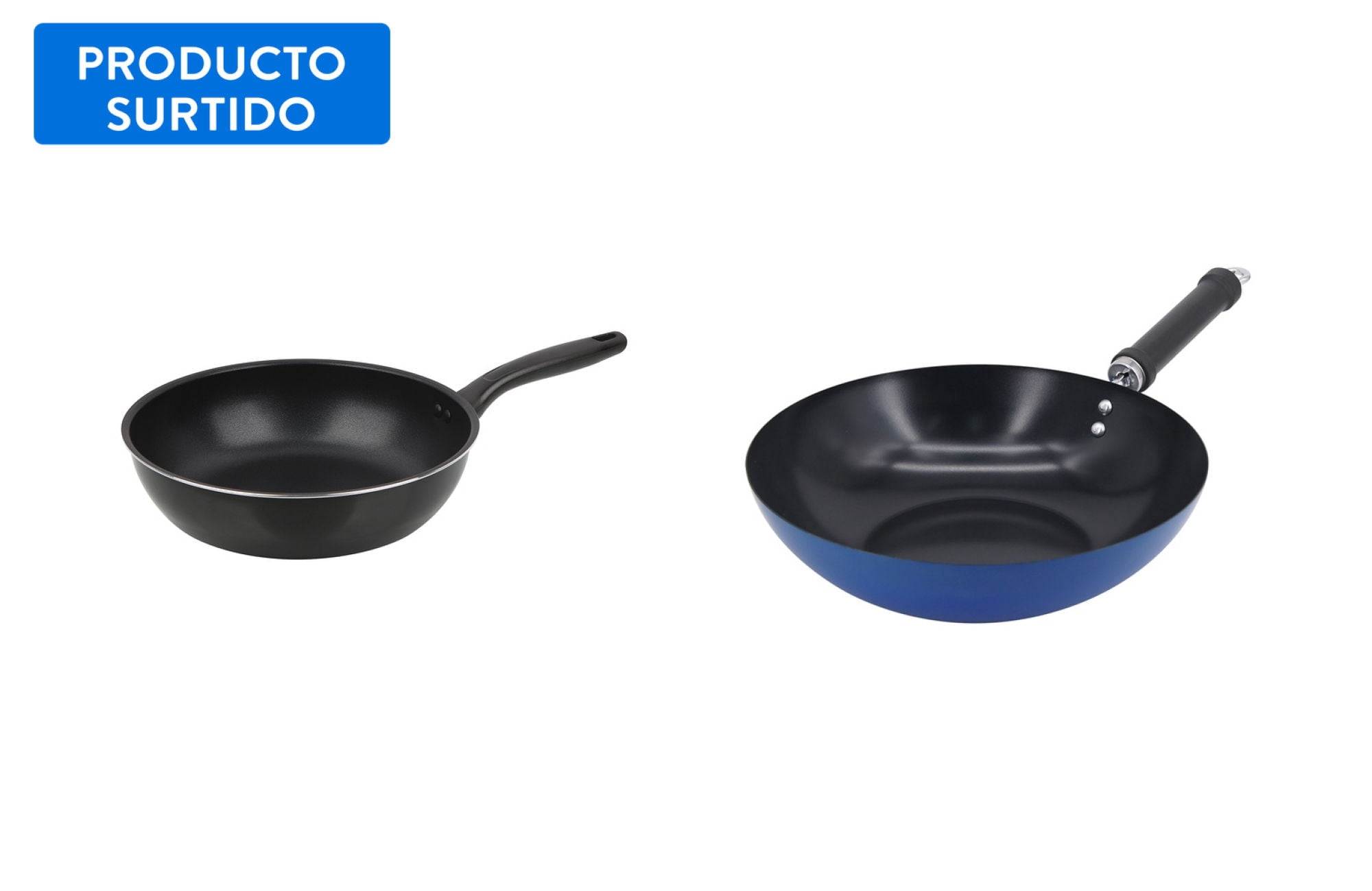Wok 28cm Prensado Antiadherente Aluminio 1 Pieza 1 Un Haus