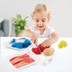 thumbnail image 4 of Juego de comida de madera con forma de juguete Hape Tasty Proteins para niños, 4 of 6