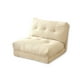 thumbnail image 2 of Sofá Cama Plegable De Tela Minimalista Crema, 2 of 3