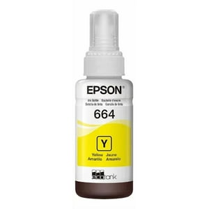 Botella De Tinta Epson T664 Color Amarillo