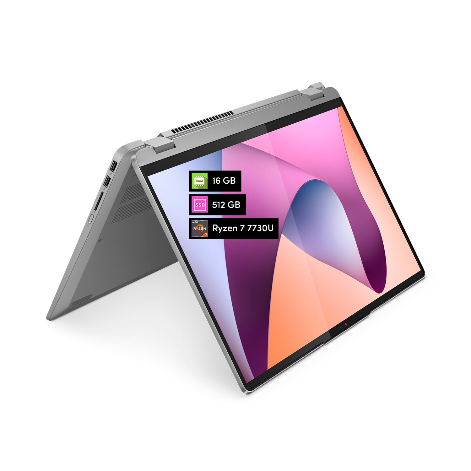 Notebook 2 En 1 Lenovo Flex 5 Ryzen 7 16gb 512gb Ssd 16' Táctil W11