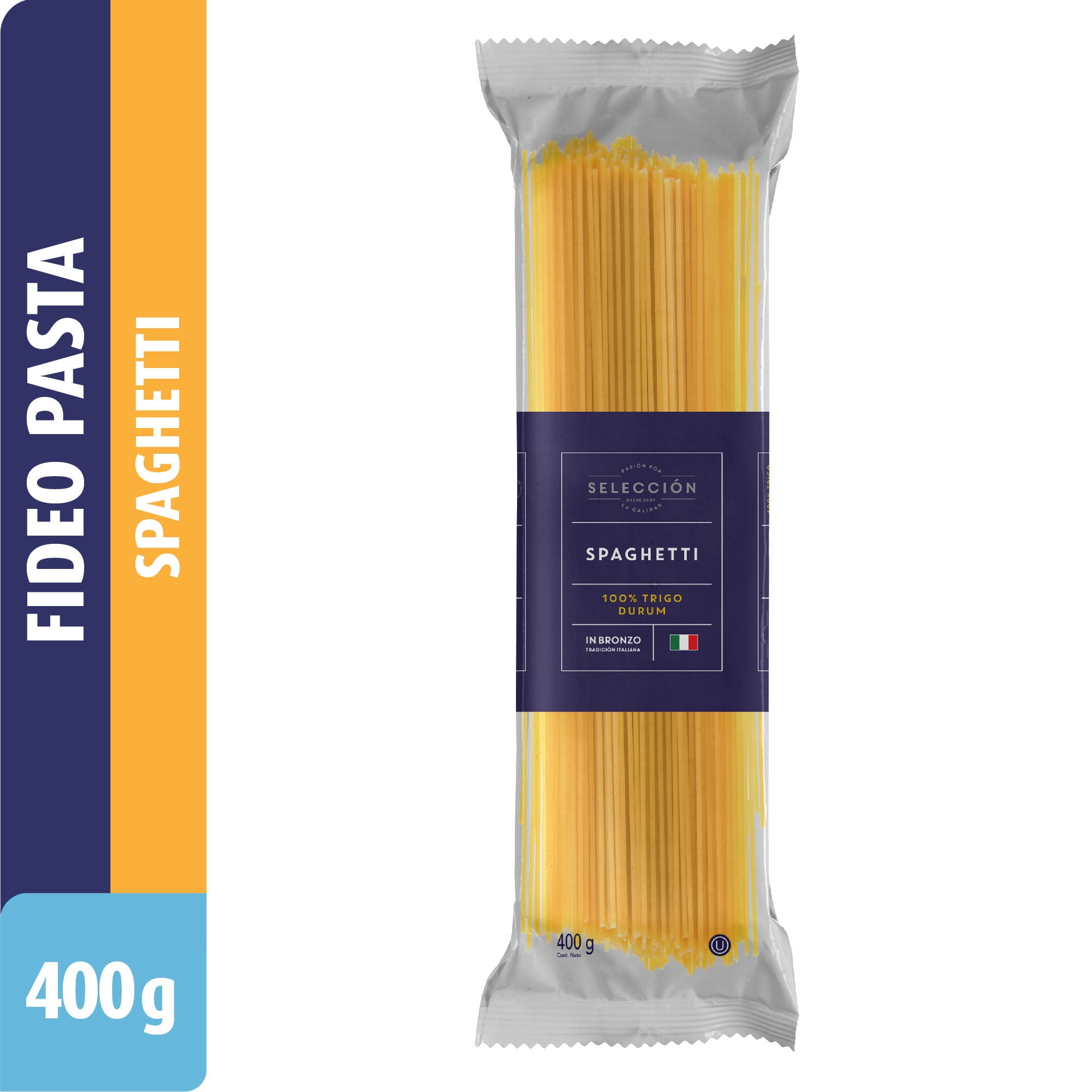 Fideo Pasta Spaghetti Bolsa 400 g Selección