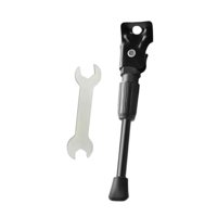 Ioensy - Pata De Cabra Para Bicicleta Infantil, Soporte Lateral Para Bicicleta De Montaña Bmx, Bicicletas De Carretera, 18 Pulgadas, Color Negro