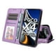 thumbnail image 2 of Funda tipo cartera FOXDOCK para Xiaomi Poco X4 Pro 5G , diseño girasol en relieve, cuero PU, cierre magnético, soporte y tarjetero, 2 of 5