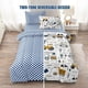 thumbnail image 2 of 4-Pcs Construcción Twin Size Boys Bedding Set, Kids Comforter Set for Teens, 2 of 3