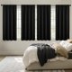 thumbnail image 1 of MIULEE Black Blackout Curtains 63 Inch Length for Bedroom, Set of 4, 1 of 3