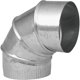thumbnail image 1 of Codo de acero galvanizado ajustable de 20 cm 0-90° Imperial, 1 of 1