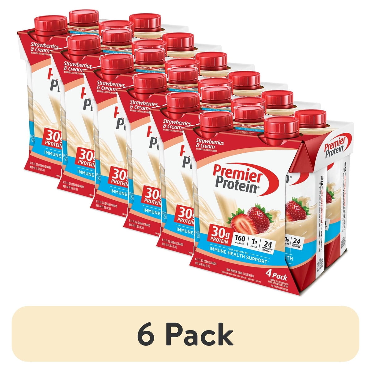 Premier Protein Shake Fresa Crema 30g 6 Pack