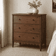 thumbnail image 2 of Cómoda "Caléu" 3 Cajones Mueble de Madera Estilo Romántico - Café - 100x40x90 cm, 2 of 3
