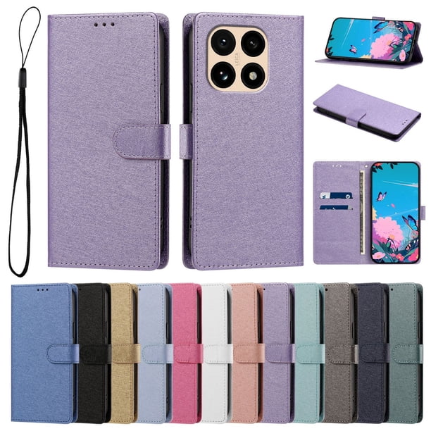 Funda Cartera de PU para Xiaomi 15T con Tarjetas, Lila