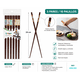 thumbnail image 2 of Pack 5 Pares / 10 Palillos Chinos Reutilizables Diseño Elegante, 2 of 3