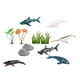 thumbnail image 1 of Figuras De Animales Marinos, Juguetes Acuáticos De Baño Para Decoración Cognitiva De Escritorio, Recuerdos De Fiesta, Estilo B, 1 of 5