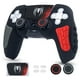 thumbnail image 1 of Funda para controlador de PlayStation 5, funda de silicona antideslizante para el mando de PS5 con tapones para el pulgar, protectores para el joystick y adhesivo envolvente para la funda-Negro, 1 of 9