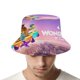 thumbnail image 4 of ¡Las Mascotas Maravilla! Sombrero bucket para adultos, gorra de protección solar, sombrero de pescador plegable para viajes al aire libre, pesca y actividades de verano, 4 of 6