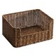 thumbnail image 5 of Cesta De Almacenamiento Tejida, Cesta Decorativa Decorativa Para Inodoro, Encimera De Granja, Marrón Oscuro, 5 of 5