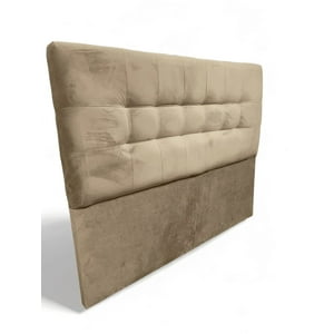 Mbc - Respaldo De Cama King Valencia Felpa Beige