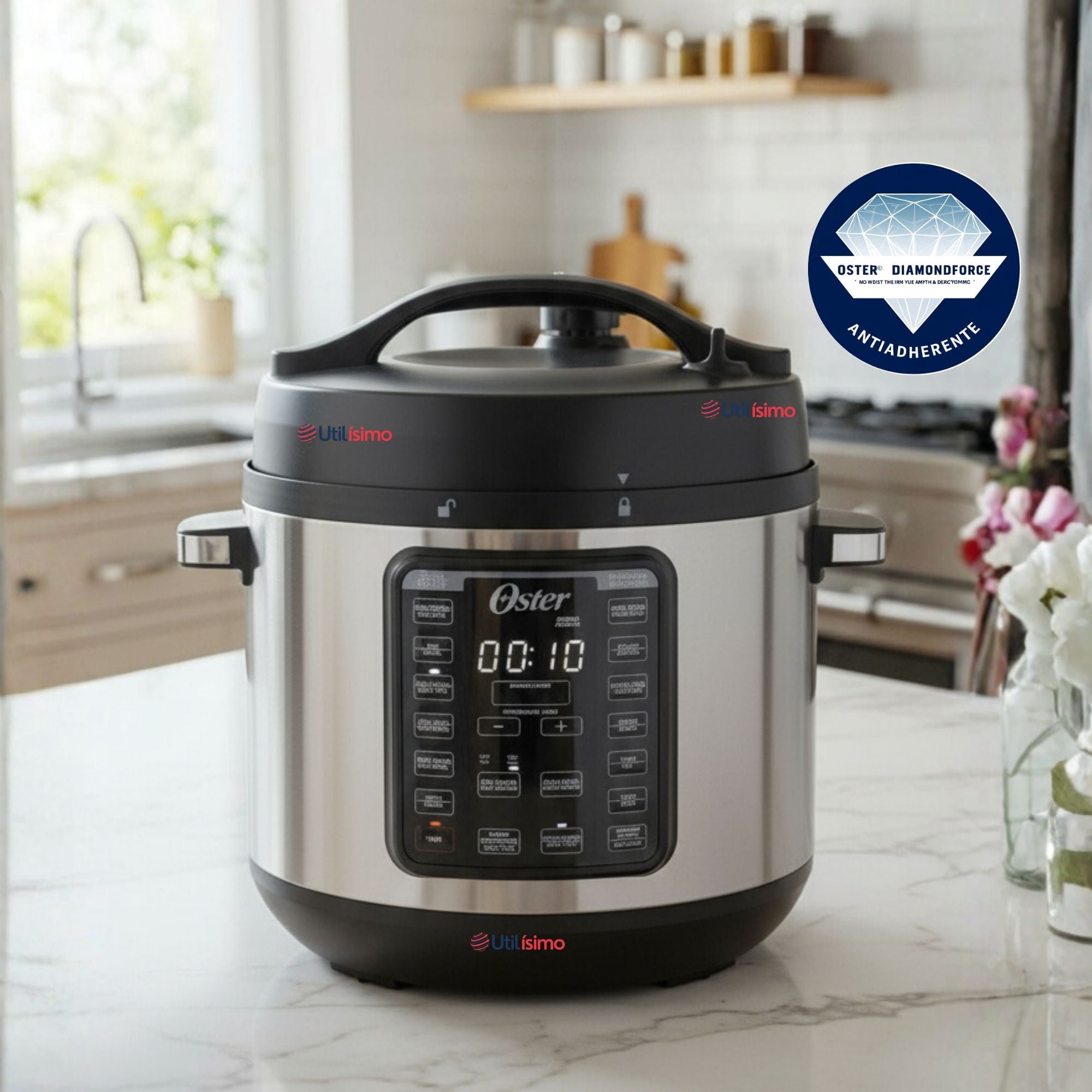 Oster Multiolla Turbo 7,5 L Capacidad 14 Funciones Recubrimiento Oster Diamondforce Ckstpcect75df