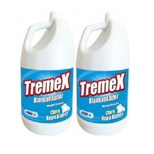 Pack 2 Tremex Blanqueador Cloro Ropa Blanca 4000Cc
