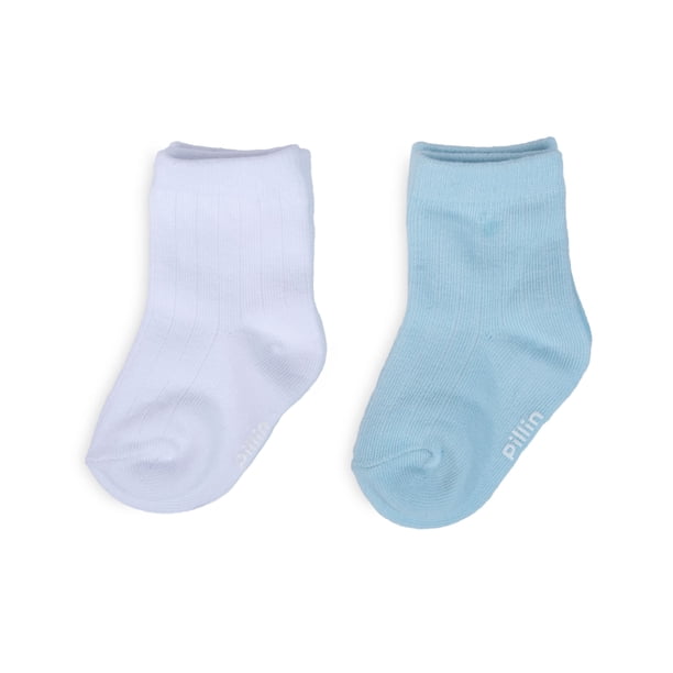Pack de 2 Calcetines Bebé Niño Algodón Lisos Surtido Pillin