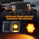 thumbnail image 2 of Luz de posición lateral PXPART LED ámbar para Jeep JK con lente ahumada, 2 of 5
