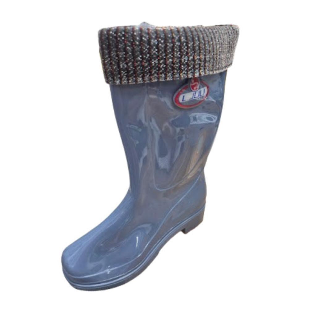 Vinnys Outlet - Bota De Agua Lluvia Mujer Celeste
