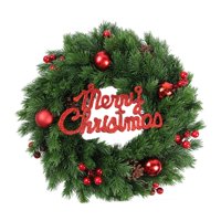 Magideal - Corona Navideña Para Puerta Delantera, Corona Navideña Para Colgar En La Puerta, Guirnalda Navideña, Decoración Para Dormitorio, Hogar, Jardín, Fiesta Estilo D