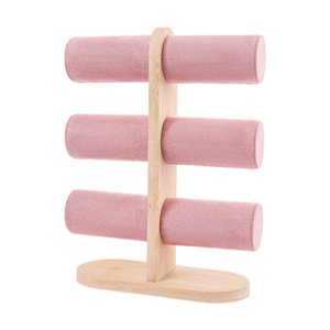 Ioensy - Soporte Para Pulseras Y Brazaletes, Soporte Estable Para Relojes, Para Vitrinas De Joyerías, Color Rosa