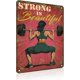 thumbnail image 1 of Letrero estaño metal gimnasio no dejas entrenar envejeces vintage arte pared hogar boxeo club 30x40cm, 1 of 6