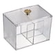 thumbnail image 4 of Plástico Maquillaje Algodón Pad Holder Bolas De Algodón Swab Holder Contenedor Con Tapa 2 Grid, 4 of 5