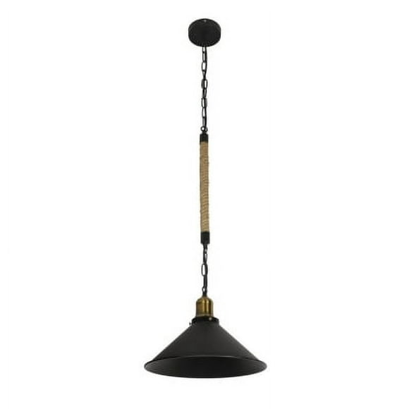 Lámpara Colgante Rústica Con Soquete Dorado Vintage E-27