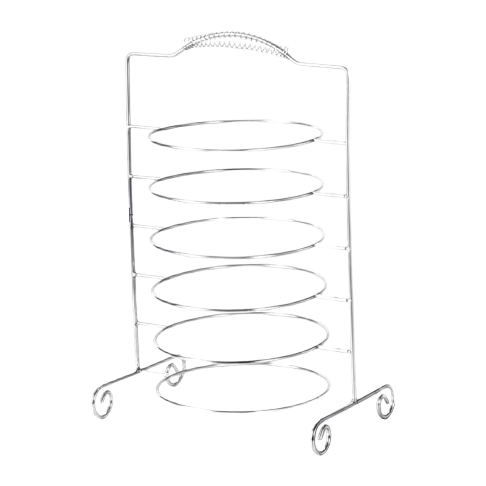 Magideal - Servir Soporte Para Platos Platter Se Mantenga Fácil De Usar Placas De Almacenamiento Organizadores Modernos Para El Mostrador De La Cocina Buffet De 6 Nivel