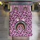 thumbnail image 2 of Rose Pink Leopard Bape Shake Camo Comforter Set Soft 3 Pcs Twin Bedding Sets Thicken for All Season, 2 of 5